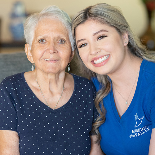 Dementia Hospice Care Clara Mroz Brown with patient