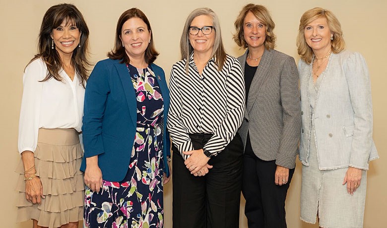 Lin Sue Flood; Contexture CEO Melissa Kotrys; Arizona Governor Katie Hobbs; Mercy Care CEO Lorry Bottrill; and Hospice of the Valley executive director Debbie Shumway